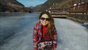 Frozen Lake in Alleghe ITALY | Drone Video